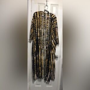 Tie-Dye Kimono Cardigan Night Gown